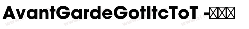 AvantGardeGotItcToT 字体转换